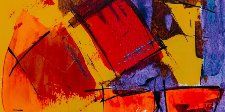 Free bold abstract painting background